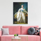 FRANCOIS BOUCHER - MADAME BERGERET portret art Canvas Afdruk (Insitu (Woonkamer))