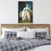 FRANCOIS BOUCHER - MADAME BERGERET portret art Canvas Afdruk (Insitu (Slaapkamer))