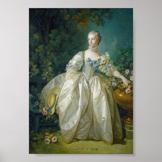 François Boucher - Madame Bergeret Poster (Voorkant)