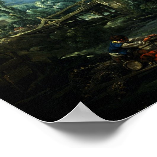 François Boucher Mill bij Charenton Poster (Hoek)