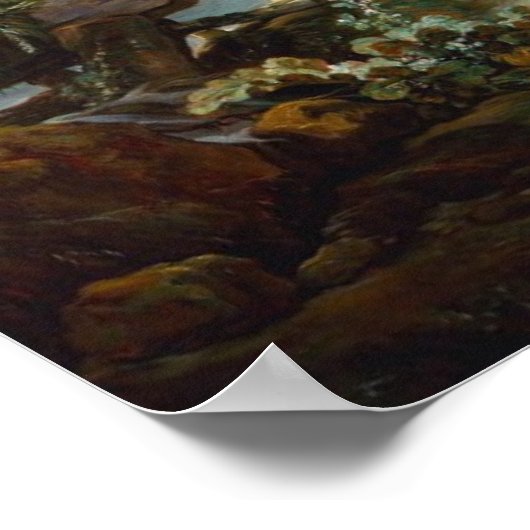 francois boucher shepherd ' s idyll rococo scenery poster (Hoek)