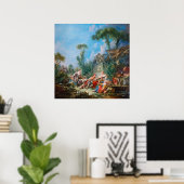 francois boucher shepherd ' s idyll rococo scenery poster (Thuiskantoor)