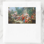 francois boucher shepherd ' s idyll rococo scenery rechthoekige sticker (Tas)