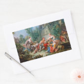 francois boucher shepherd ' s idyll rococo scenery rechthoekige sticker (Envelop)