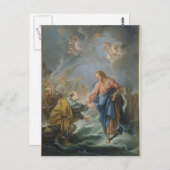 Francois Boucher - St. Peter uitgenodigd om te lop Briefkaart (Voorkant / Achterkant)