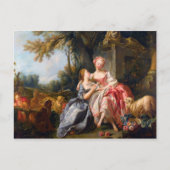 Francois Boucher The Billet Dou rococo damart Briefkaart (Voorkant)