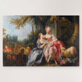 Francois Boucher The Billet Dou rococo damart Legpuzzel (Horizontaal)