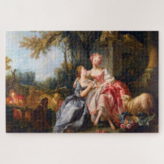 Francois Boucher The Billet Dou rococo damart Legpuzzel (Horizontaal)