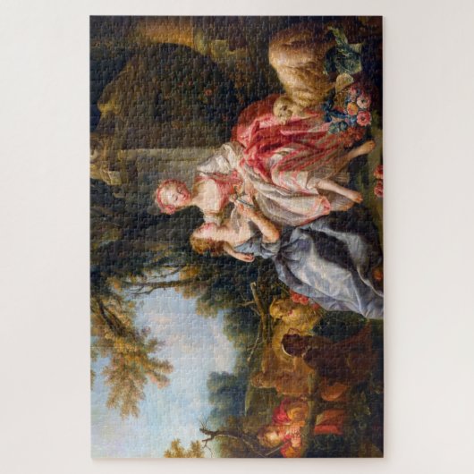 Francois Boucher The Billet Dou rococo damart Legpuzzel (Verticaal)