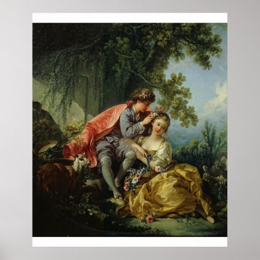 François Boucher The Four Seasons: Spring Frühling Poster (Voorkant)