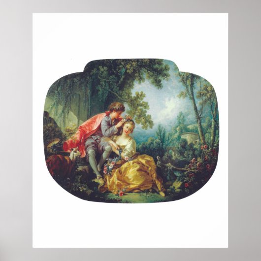 François Boucher The Four Seasons: Spring Frühling Poster (Voorkant)