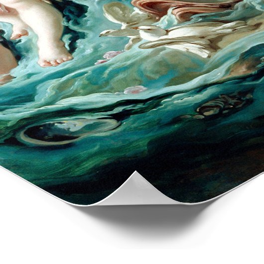 François Boucher Venus op de golven Poster (Hoek)