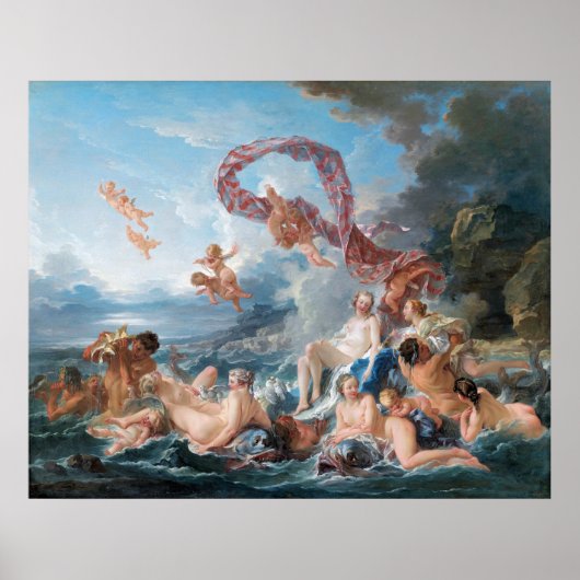 Francois Boucher's De Triomf van Venus (1740) Poster (Voorkant)