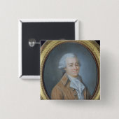Francois Buzot 1792 Vierkante Button 5,1 Cm (Voorkant /achterkant)