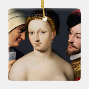 Francois Clouet - De Liebesbrief Keramisch Ornament