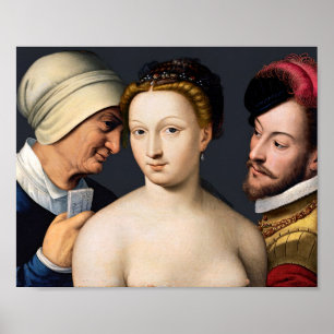 Francois Clouet - De Liebesbrief Poster