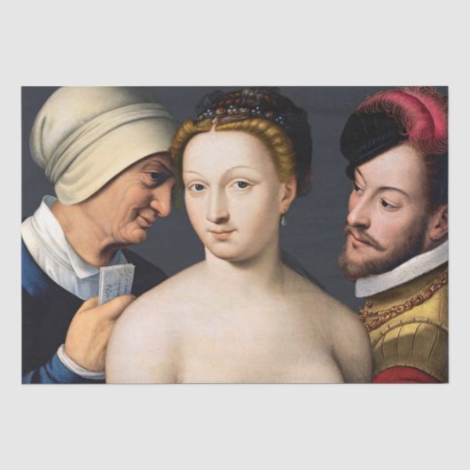 Francois Clouet - De Liebesbrief Tissuepapier (Voorkant)