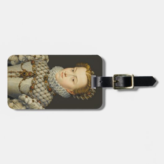 Francois Clouet - Elisabeth van Oostenrijk Bagagelabel (Voorkant horizontaal)