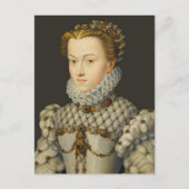 Francois Clouet - Elisabeth van Oostenrijk Briefkaart (Voorkant)