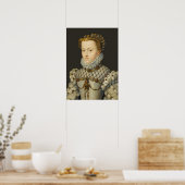 Francois Clouet - Elisabeth van Oostenrijk Poster (Keuken)