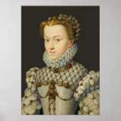 Francois Clouet - Elisabeth van Oostenrijk Poster (Voorkant)