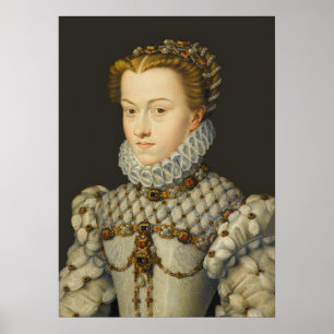 Francois Clouet - Elisabeth van Oostenrijk Poster
