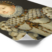 Francois Clouet - Elisabeth van Oostenrijk Poster (Hoek)