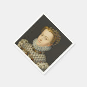 Francois Clouet - Elisabeth van Oostenrijk Servet (Hoek)