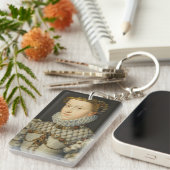 Francois Clouet - Elisabeth van Oostenrijk Sleutelhanger (Voorkant Rechts)