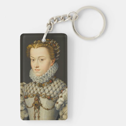 Francois Clouet - Elisabeth van Oostenrijk Sleutelhanger (achterkant)