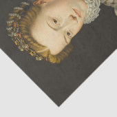 Francois Clouet - Elisabeth van Oostenrijk Tissuepapier (Detail)