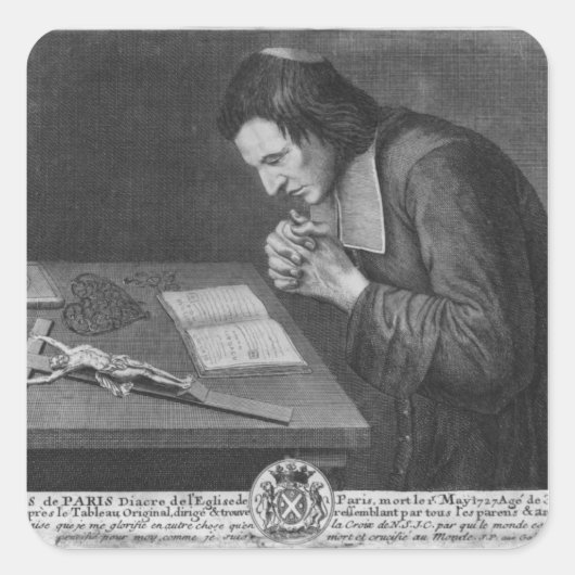 Francois de Paris Vierkante Sticker (Voorkant)