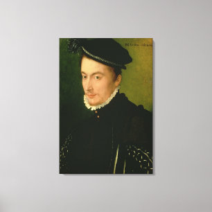 Francois de Valois , hertog van Alencon, 1560 Canvas Afdruk