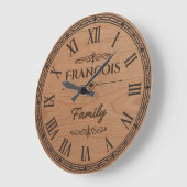 FRANCOIS Family Wall Clock  Grote Klok (Hoek)