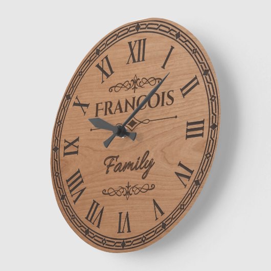 FRANCOIS Family Wall Clock  Grote Klok (Hoek)