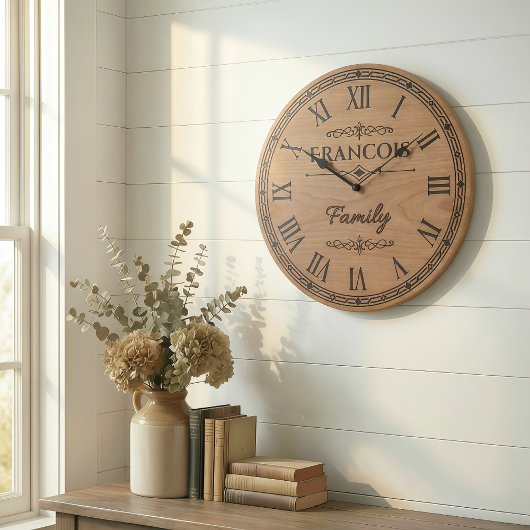 FRANCOIS Family Wall Clock  Grote Klok