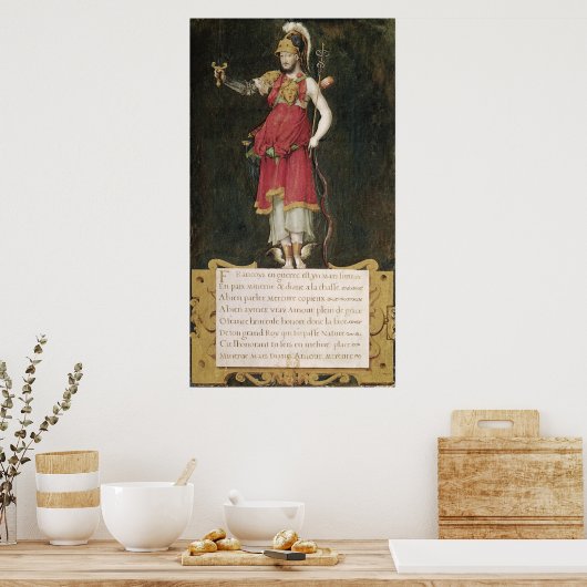 Francois I als samengestelde godheid Poster (Keuken)