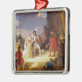 Francois I met Leonardo da Vinci Metalen Ornament (Links)