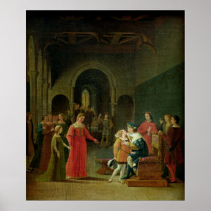 Francois I Presenteerde aan Louis XII Poster