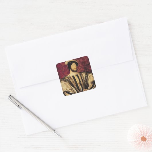 Francois I Vierkante Sticker (Envelop)