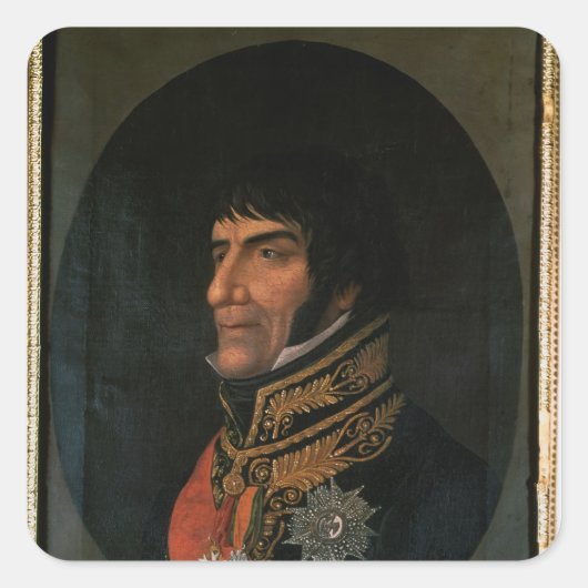 Francois Lefebvre Duke of Dantzig Vierkante Sticker (Voorkant)