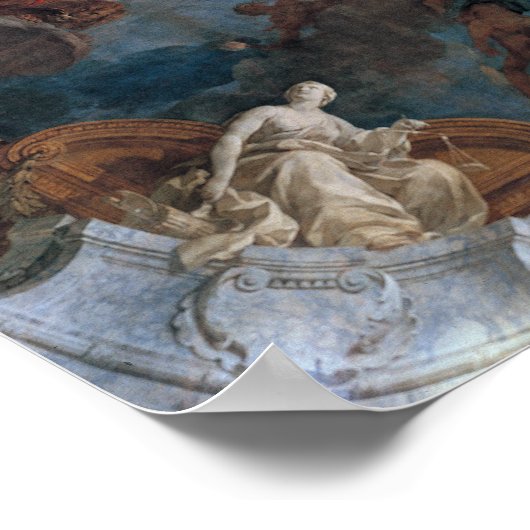 François Lemoyne The Apotheosis of Hercules Poster (Hoek)