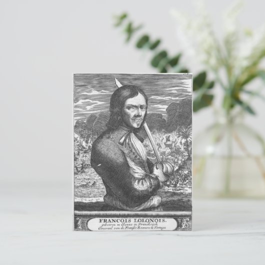 Francois l'Olonnais Briefkaart (Staand voorkant)