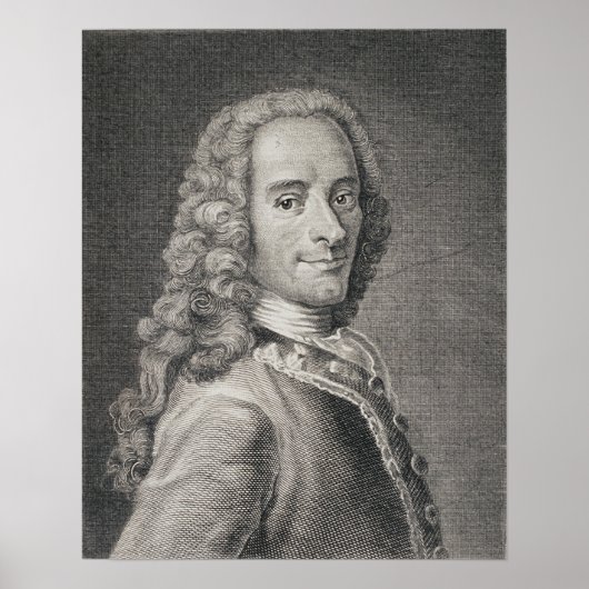 Francois Marie Arouet de Voltaire Poster (Voorkant)