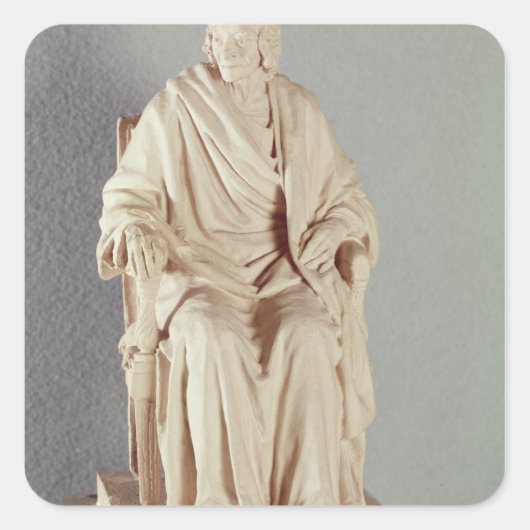 Francois Marie Arouet Voltaire 1778 Vierkante Sticker (Voorkant)
