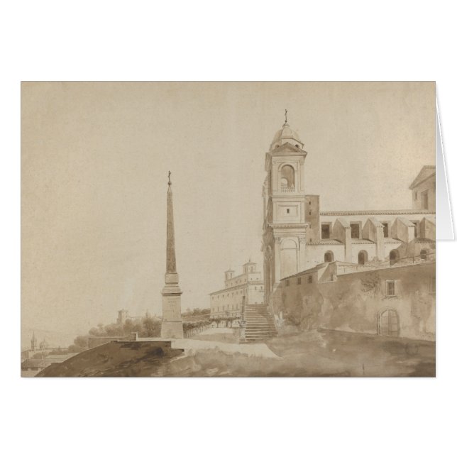 Francois Marius Granet - De Kerk van de Trinita (Voorkant Horizontaal)