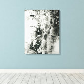 Francois Mauriac (1885-1970) als kind (foto) Canvas Afdruk (Insitu (Houten vloer))