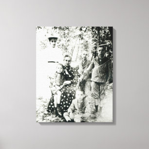 Francois Mauriac (1885-1970) als kind (foto) Canvas Afdruk