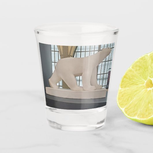 François Pompon's Polar Bear Souvenir Shot Glas (Voorkant)