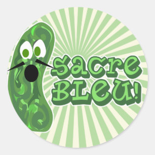 Francois the Cucumber Bold Ronde Sticker